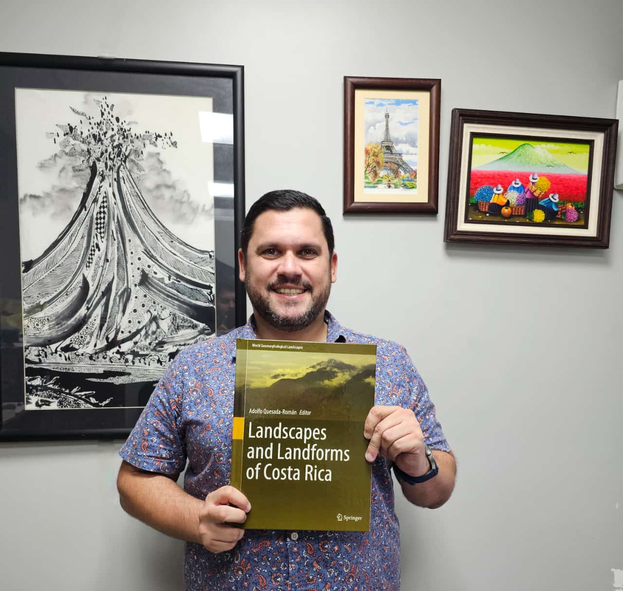 Dr. Adolfo Quesada-Román with Publication